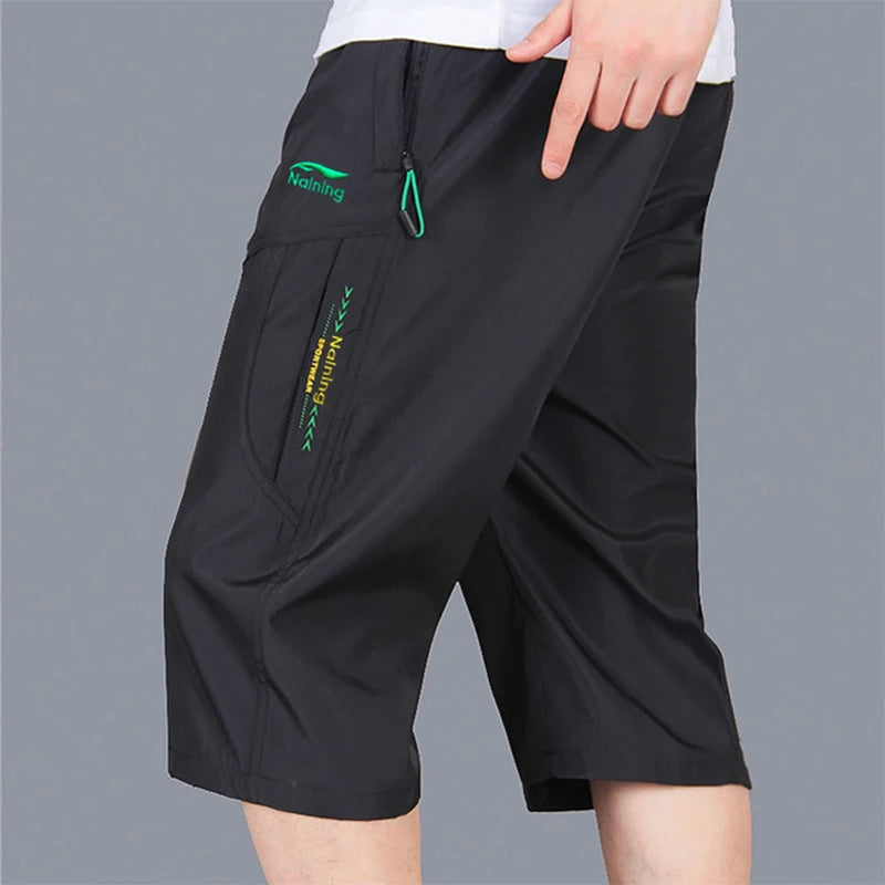 New Summer Men'S Shorts Solid Color Casual Shorts Youth Sportswear Thin Beach Shorts Sweatpants Men Clothes 2024